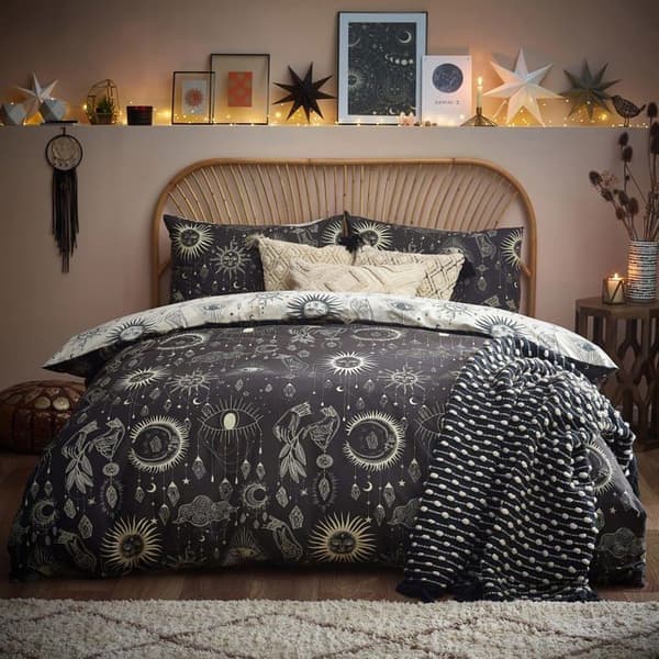 Furn. - CONSTEL/D03/MUL - Constellation påslakanset, polycotton, multicolor, kung