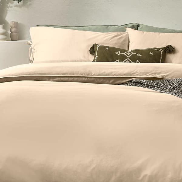 Yard Mallow Tie Detail Cotton Bow Duvet Cover Set