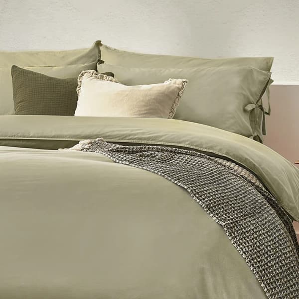 Yard Mallow Tie Detail Cotton Bow Duvet Cover Set