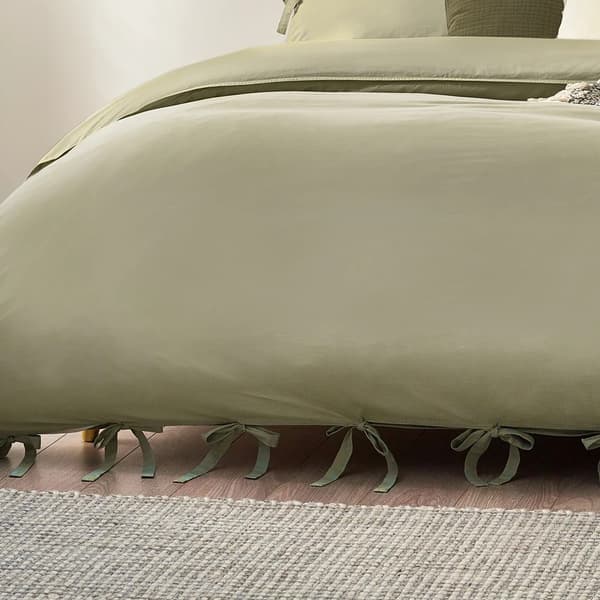 Yard Mallow Tie Detail Cotton Bow Duvet Cover Set
