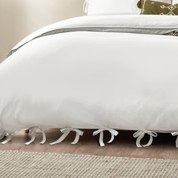 Yard Mallow Tie Detail Cotton Bow Duvet Cover Set