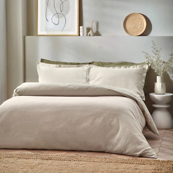 Yard Waffle Textured Duvet Cover Set