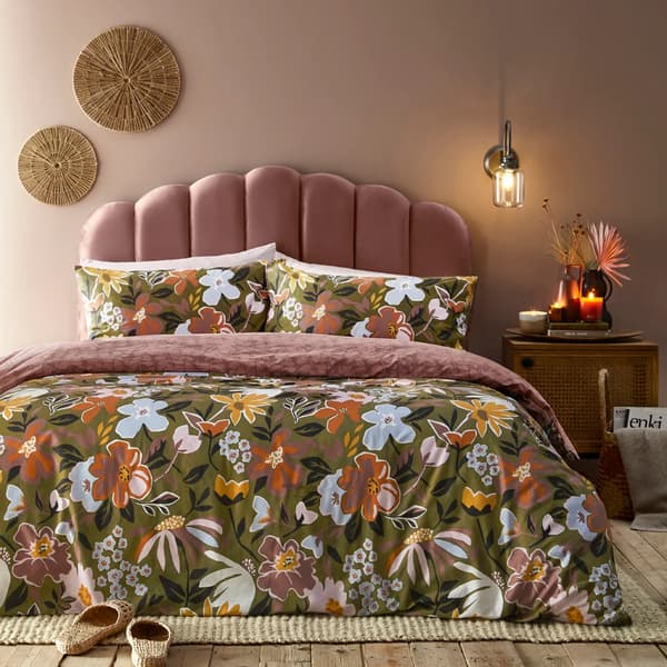 Furn Asterea påslakanset med blommönster