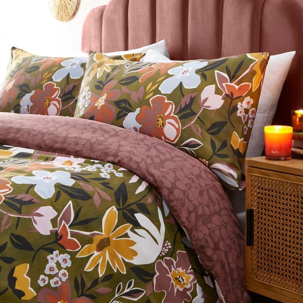 Furn Asterea påslakanset med blommönster