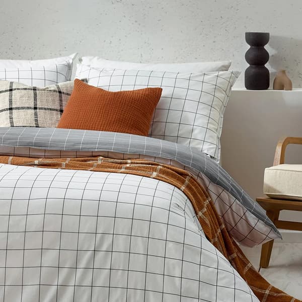 Yard Howarth Reversible Checked Duvet Cover Set