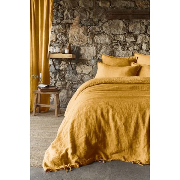 "Soline" påslakan alla storlekar Tvättat linne - Soline Honey - Påslakan 240 x 220 cm