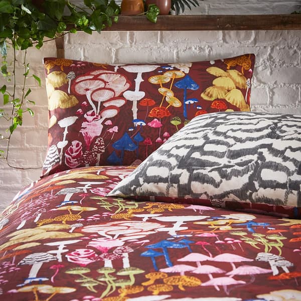 Furn Amanita Abstract Mushrooms Duvet Cover Set