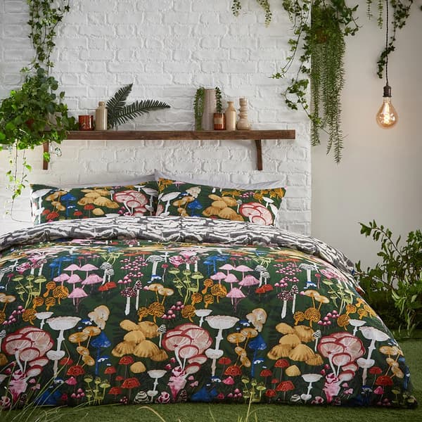 Furn Amanita Abstract Mushrooms Duvet Cover Set
