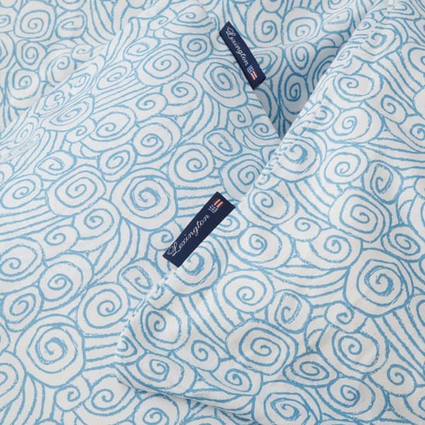 Lexington Wave Printed  Cotton Sateen - Påslakanset