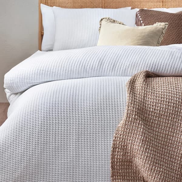 Yard Chunky Cotton Waffle Duvet Cover Set