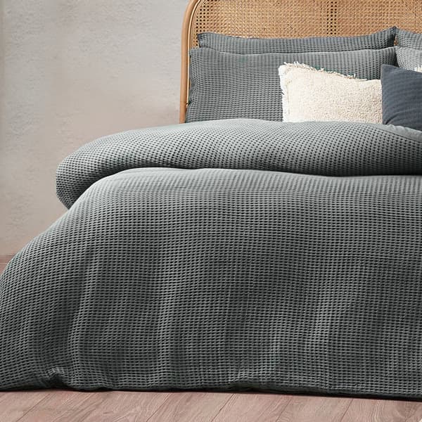 Yard Chunky Cotton Waffle Duvet Cover Set