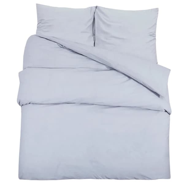 vidaXL sengetøj 200x220 cm let mikrofiberstof grå -  Duntæpper