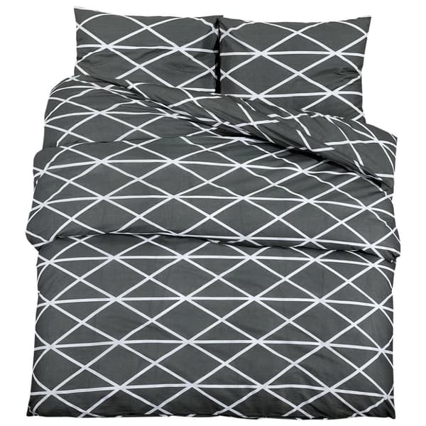 vidaXL sengetøj 260x240 cm bomuld grå -  Duntæpper
