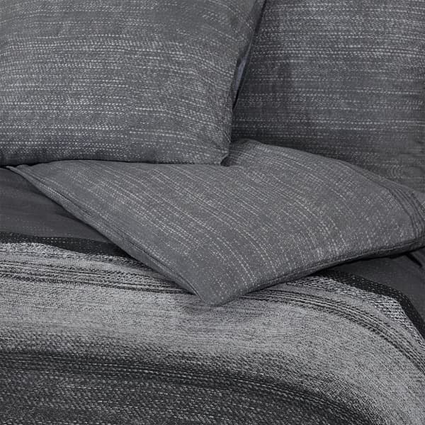 vidaXL sengetøj 260x220 cm bomuld mørkegrå -  Duntæpper