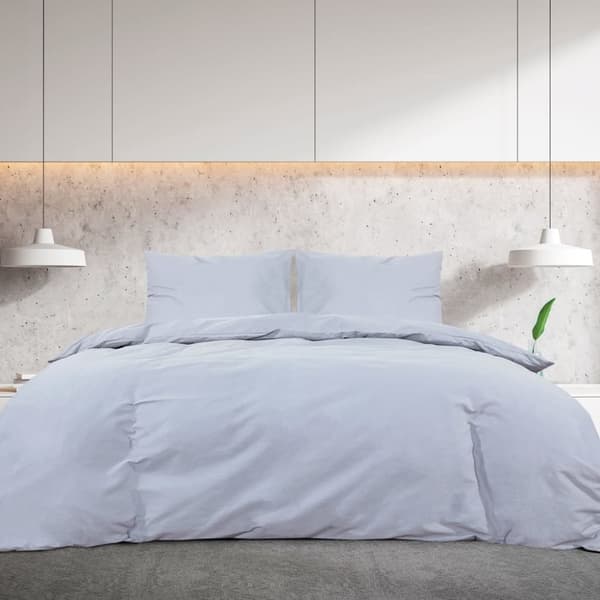 vidaXL sengetøj 260x220 cm let mikrofiberstof grå -  Duntæpper