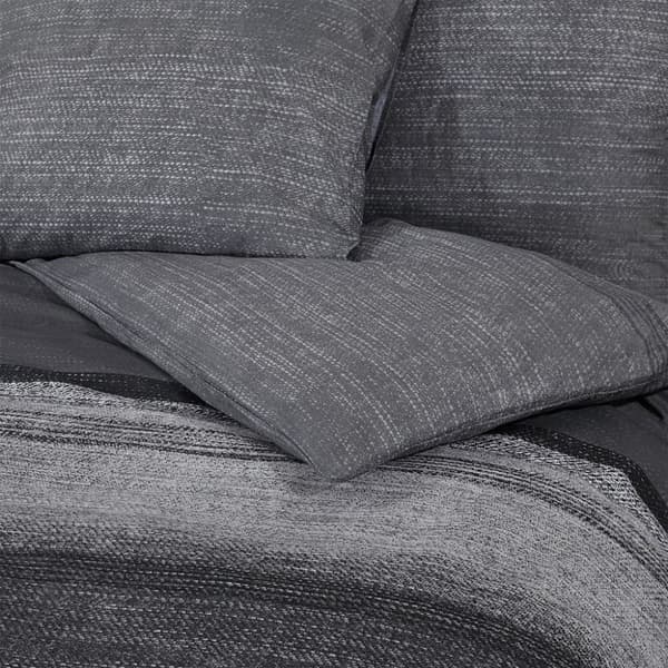 vidaXL sengetøj 200x200 cm bomuld mørkegrå -  Duntæpper