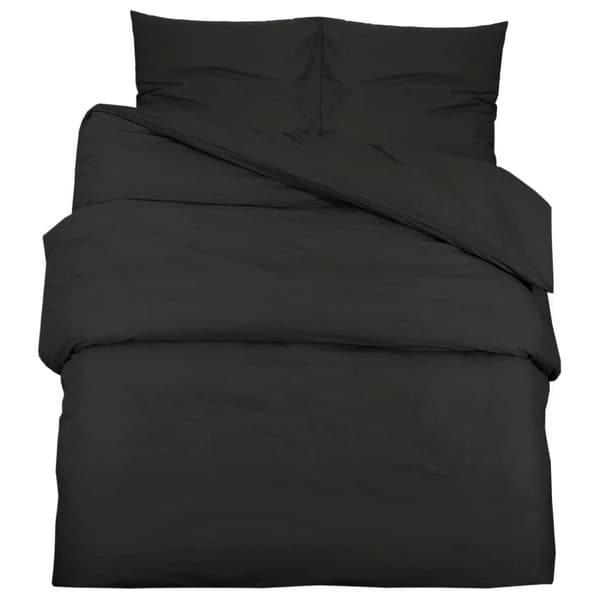 Påslakan - Living Bäddset svart 240x220 cm bomull