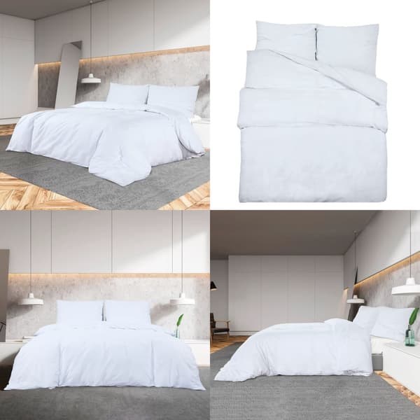 Sengetøj 200x200 cm let mikrofiberstof hvid - Sengetøj - Sengebetræk - Home & Living
