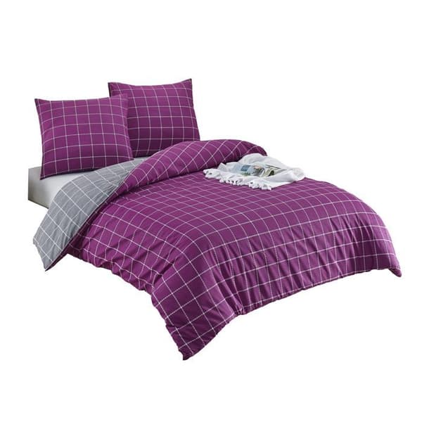 Sängkläder - TRENDY - Lila - 220x240 cm - 80% Bomull - Tryckt