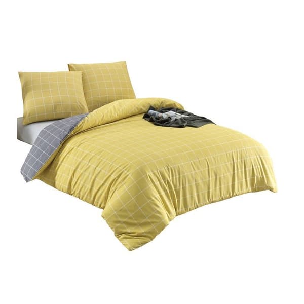 Sängkläder - TRENDY - Gul - 220x240 cm - 80% Bomull - 20% Polyester