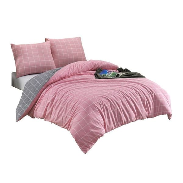 Sängkläder - TRENDY - Rosa - 220x240 cm - 80% Bomull - 2 örngott