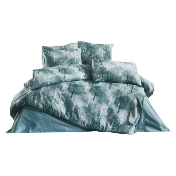 Sängkläder - GRÖN TRÄD - 220x240 cm - 80% Bomull - 20% Polyester - Tryckt