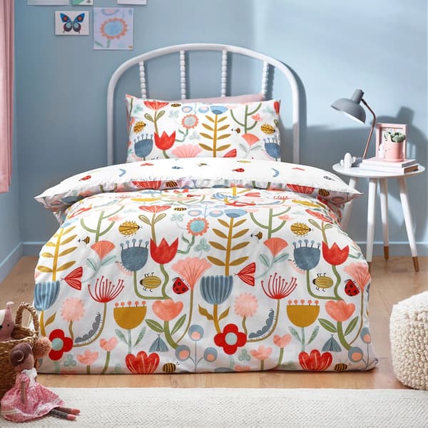 Little Furn Little Nature Floral Duvet Cover Set Multicoloured Toddler