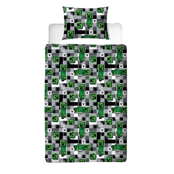 Minecraft Block Check Duvet Cover Set