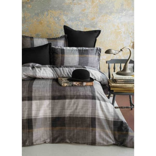 Reversibel täckedröm "100% kamgarnssatin" / 82 trådar / cm²
