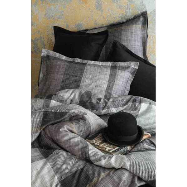 Reversibel täckedröm "100% kamgarnssatin" / 82 trådar / cm²