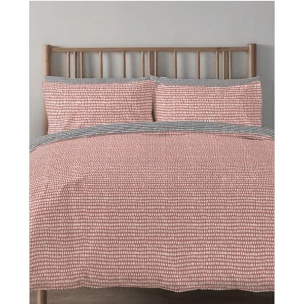 "Arri" påslakanset 100% bomull / 57 trådar/cm² - Arri Terracotta - Påslakanset 200 x 200 cm + 2 örngott 63 x 63 cm