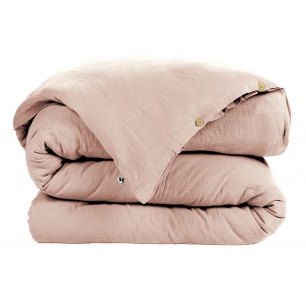 "Gaïa" påslakan alla storlekar "Cotton Gauze" - Gaïa Marshmallow - Påslakan 260 x 240 cm
