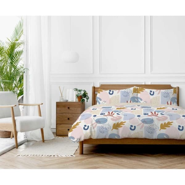 "Anisa" påslakanset 100% bomull / 57 trådar/cm² - Påslakanset 240 x 220 cm + 2 örngott 63 x 63 cm