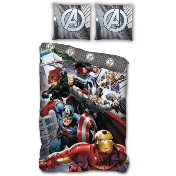 Påslakanset 140 x 200 "Avengers" mikrofiber / 100% polyester