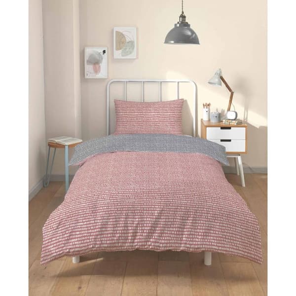 "Arri" påslakanset 100% bomull / 57 trådar/cm² - Arri Terracotta - Påslakanset 140 x 200 cm + 1 örngott 63 x 63 cm