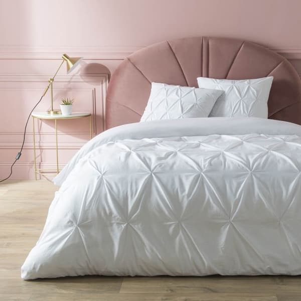 Påslakan 240 x 220 cm + 2 vadderade bomullsörngott 57 trådar Heloise White