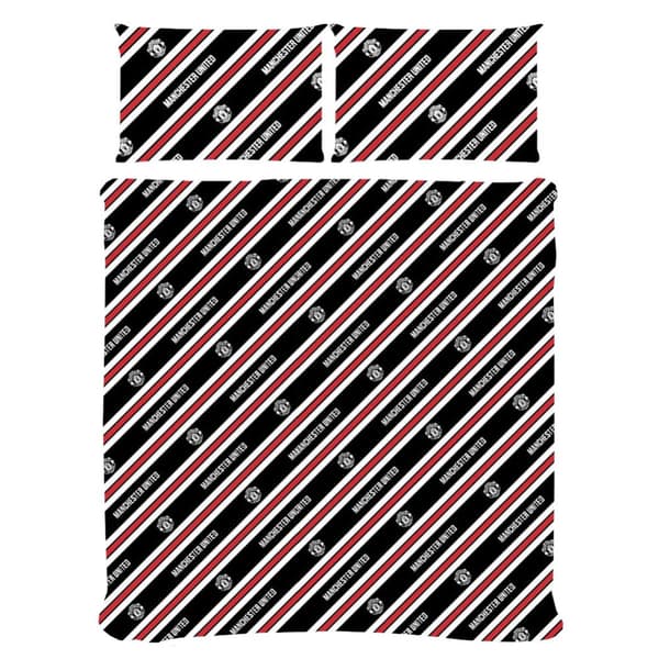 Manchester United FC Core Stripe Duvet Cover Set