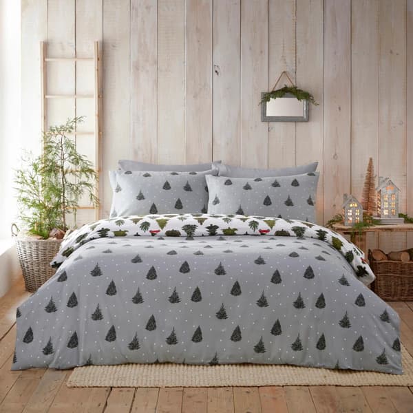 Furn Evergreen Brushed Cotton Duvet Cover Set