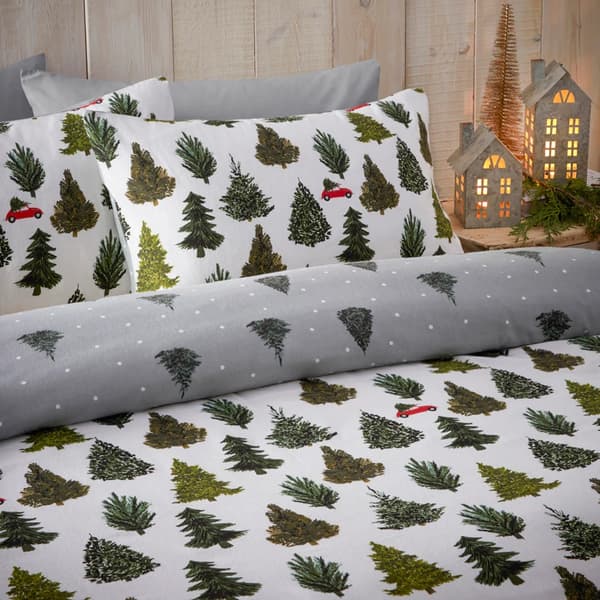 Furn Evergreen Brushed Cotton Duvet Cover Set