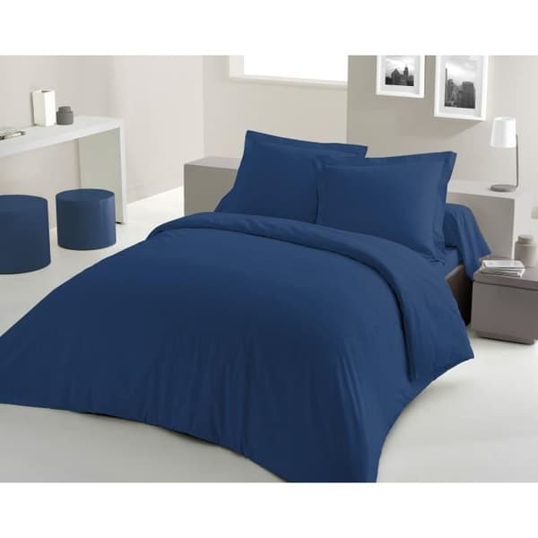 LOVELY HEM-PLATSET - 240x260 cm - 100% BOMULL - BLÅ
