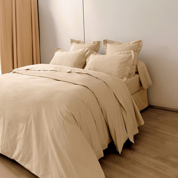 Kammad bomull percale påslakan "Julian" Pure Cotton - Julian Linne - Påslakan 260 x 240 cm