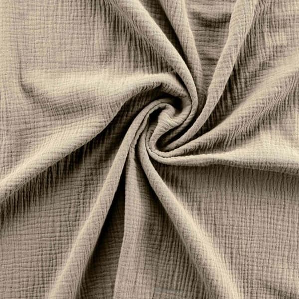Sängkläder i bomullsgaze 240 x 220 cm - Sand