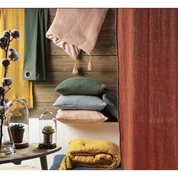 Sängkläder - PROMO LINGE - Bomullsgaze - 260x240cm - Rosa