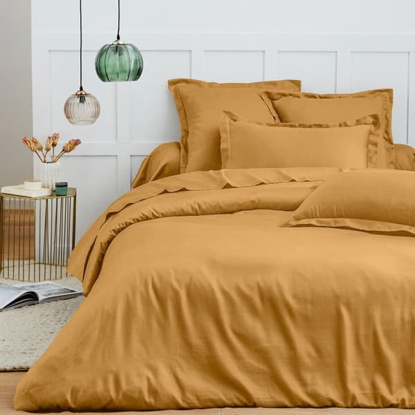 Påslakan 260 x 240 cm "Premium" för dubbel king size-säng - Premium honung