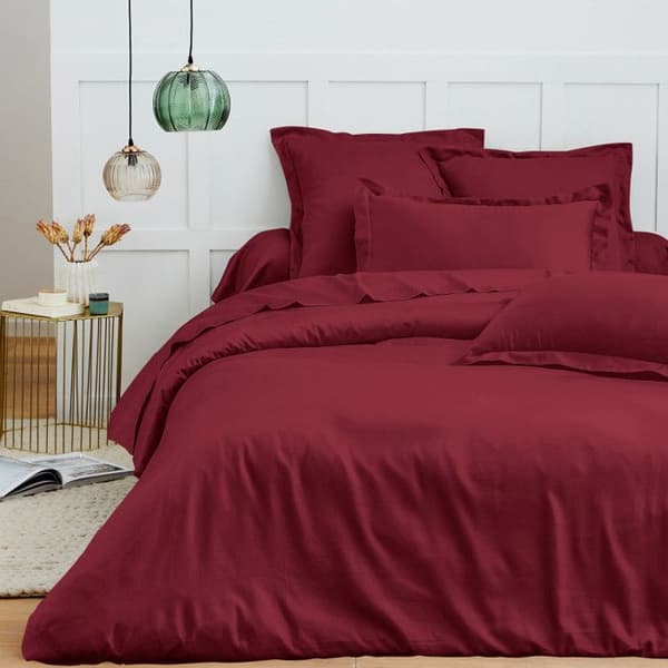 Påslakan 240 x 220 cm "Premium" för dubbelsäng - Premium Granat