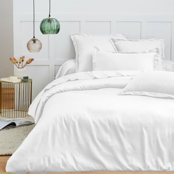 Påslakan 240 x 220 cm "Premium" för dubbelsäng - Premium Neige