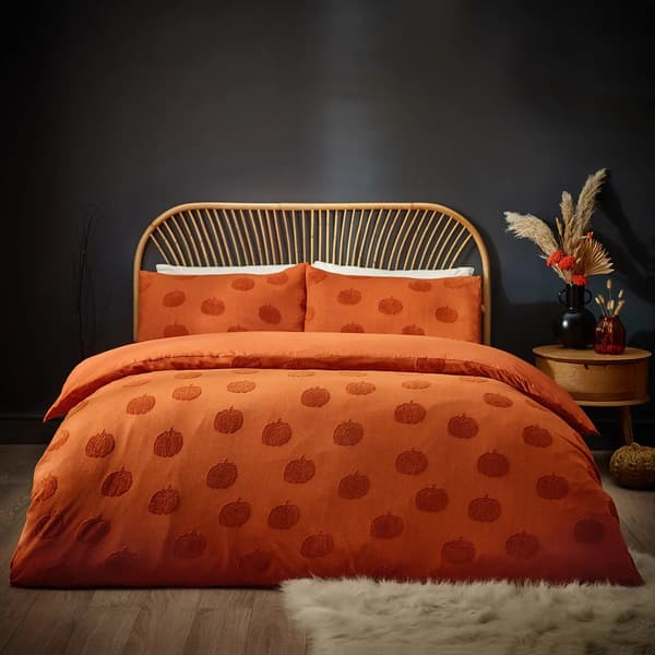 Furn Tufted Cotton Pumpkin Duvet Cover Set