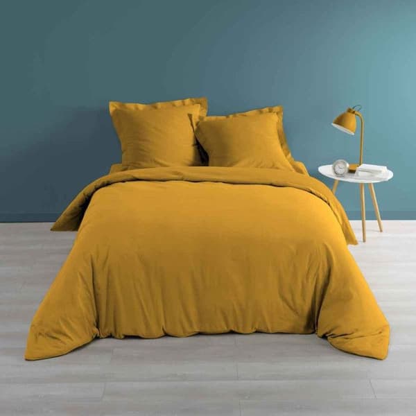 Duvetöverdrag "Percaline" 260x240cm Ocre