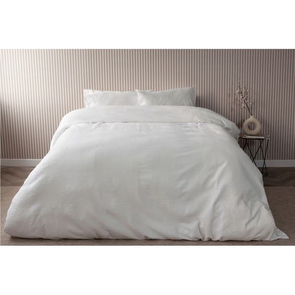 Belledorm Waffle Stripe Duvet Cover Set