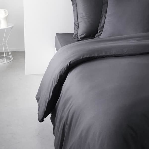 IDAG Essential påslakan - 240 x 260 cm - 2 personer - 100 % vanlig bomull - Träkol